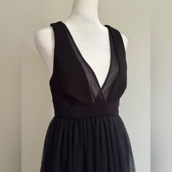 BCBGeneration Tulle Black Maxi Dress - Picture 5 of 9